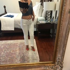 Banana republic white jeans size: 28 P ❤️